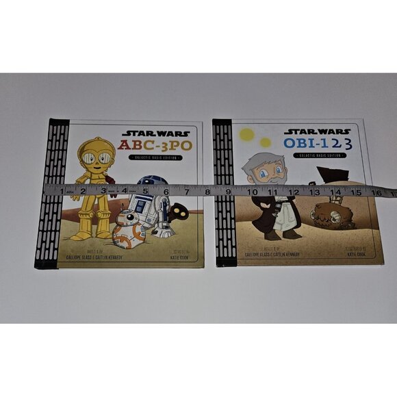 2 Star Wars Hardcover Book Lot Disney OBI-123 ABC-3PO Letters Alphabet Numbers - Picture 13 of 13